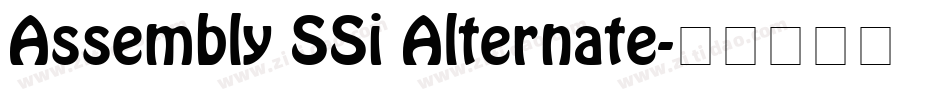 Assembly SSi Alternate字体转换